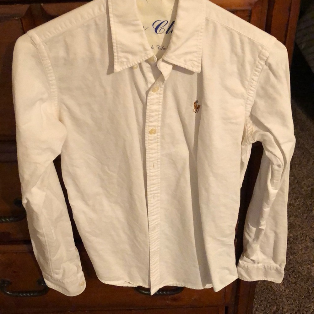 Classic white oxford polo